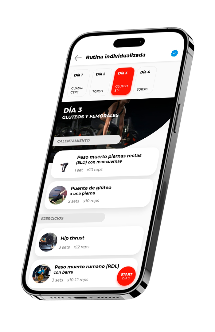 Mockup Iphone de app Traineeks